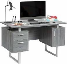 Techni Mobili Modern Office Desk with Storage, Gray used in good condition