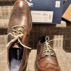 Brand New Mens Cole Haan Brown  Leather Shoes Size 9 