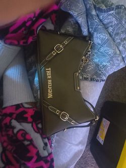Olive green true religion purse