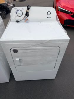 Amana White Front-Load Electric Dryer