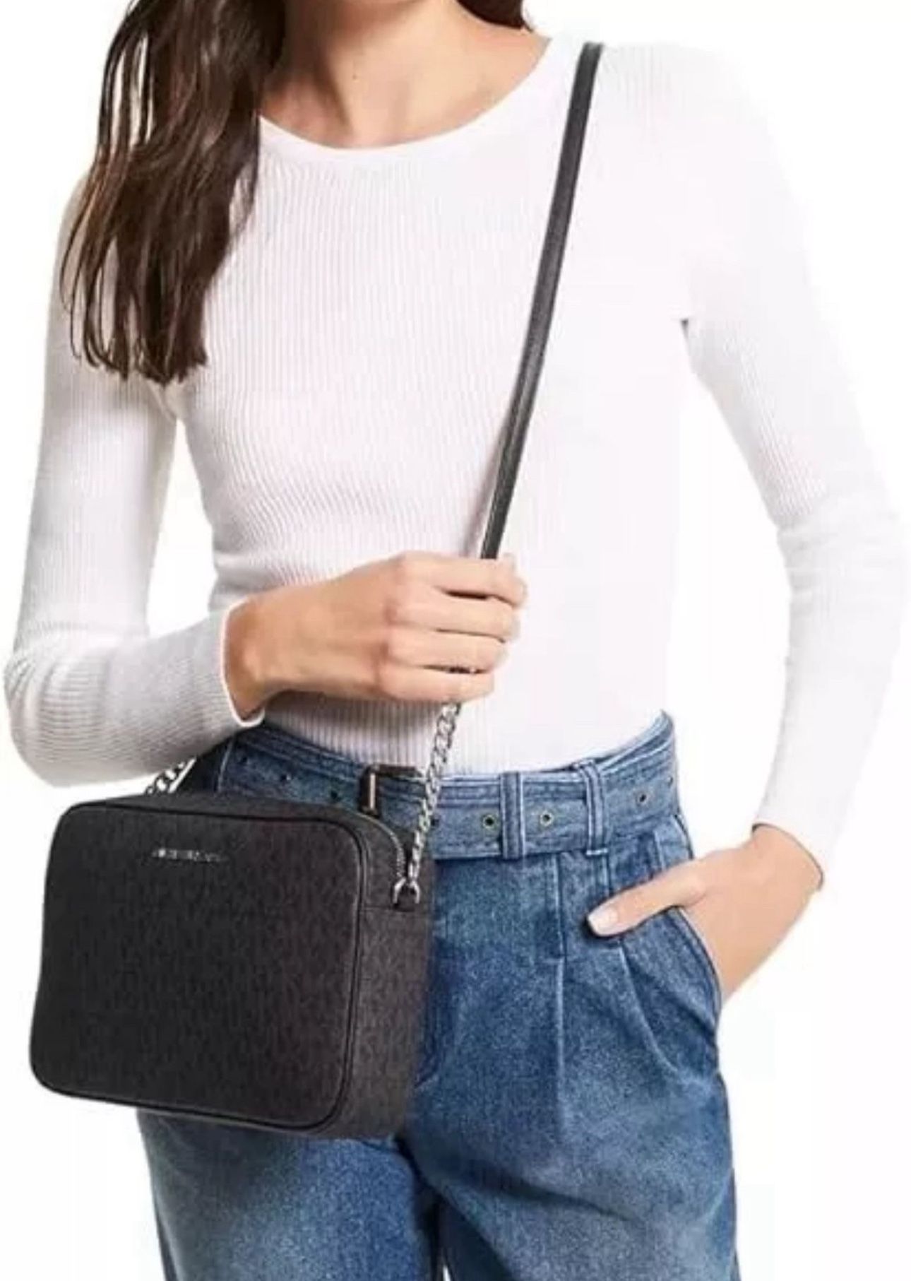 Michael Kors Jet Set Cross Body Bag, Cute Purse With Chain