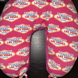 Pink Las Vegas Neck Pillow 