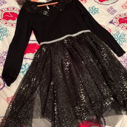 Girl Black Dress 