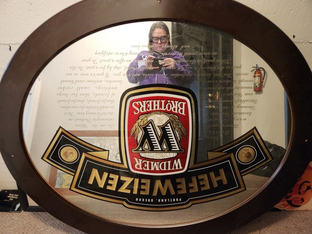 Large Vintage Widmer Brothers Beer Sign
