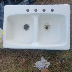 Old Cast Iron Sink 