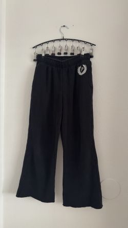 Victoria's Secret PINK ~ black wide leg sweatpants