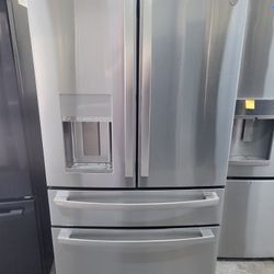 36 Inch Wide GE Fridge Water And Ice Delivery Installation Warranty Available 