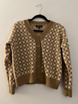 Light Tan Cardigan Sweater 