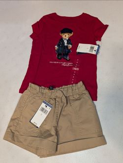 New Girls Polo Ralph Lauren Size 3 Outfit