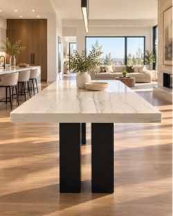 Luxury Modern Marble Counter-Height Dining Table – 70”