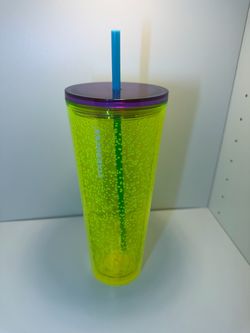 Starbucks Neon Yellow Cold Cup Tumbler