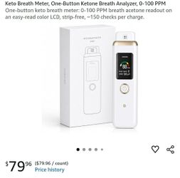 Keto breath meter 0-100 PPM BREATH ANALYZER