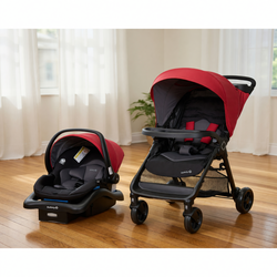 Safety 1st Stroller and Car Seat Combo – Good Condition, Red & Black - Jersey City, NJ