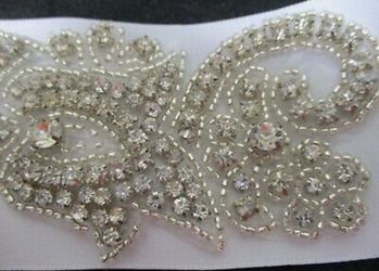 Bridal Rhinestone Heavily Embellished Elegant Belt
