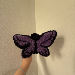 Handmade Crochet of Amethyst the Purple Butterfly Plush