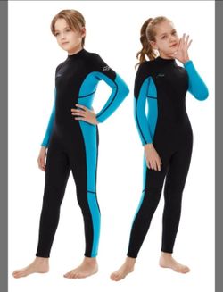 New Hevto SZ 5 Wetsuits Kids 3/2mm Neoprene Full Wet Suit Thermal