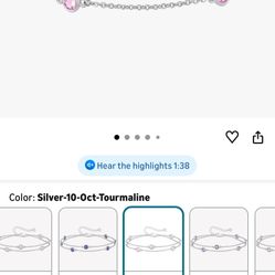 Tourmaline Birthstone Bracelet 