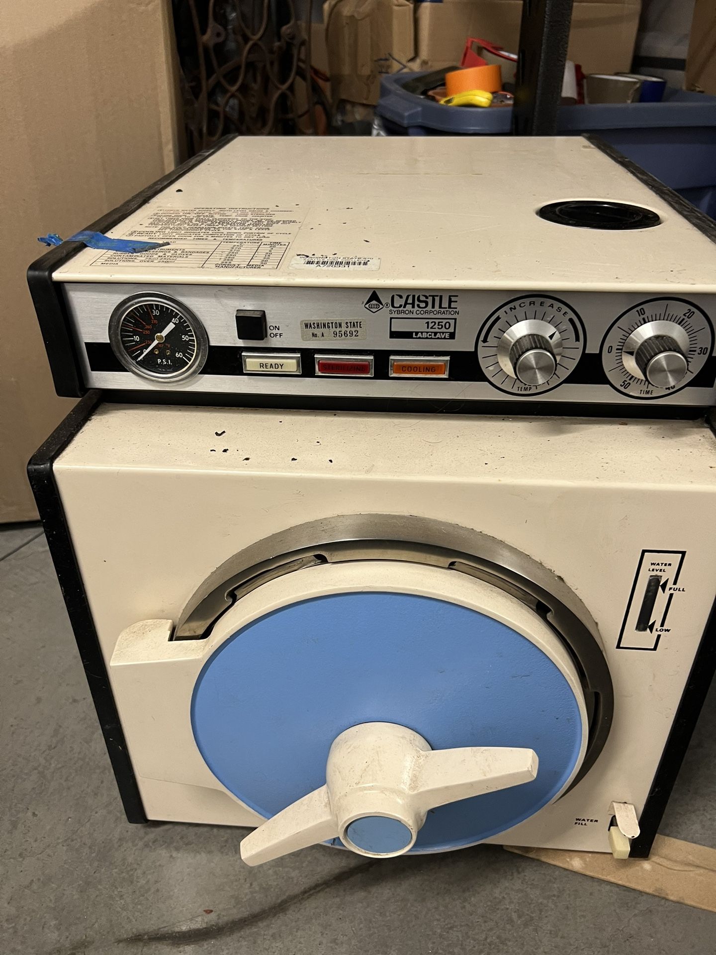 Castle 1250 Labclave AutoClave, Sterilize For Mushrooms