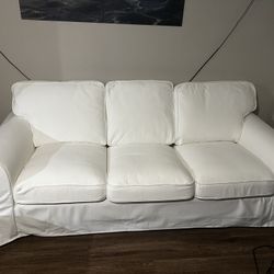 IKEA White Couch. Removable Washable Cover 