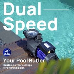 Pool Pump Powerful 1.5 hp 2” Dual Speed 4975GPH to 5186GPH, 115V Brand new down from $350-400
