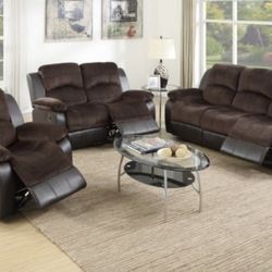 Sofa, Love Seat + Chair