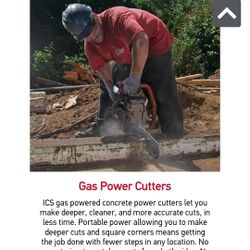Ics Gas Powered Cement Chain Saw