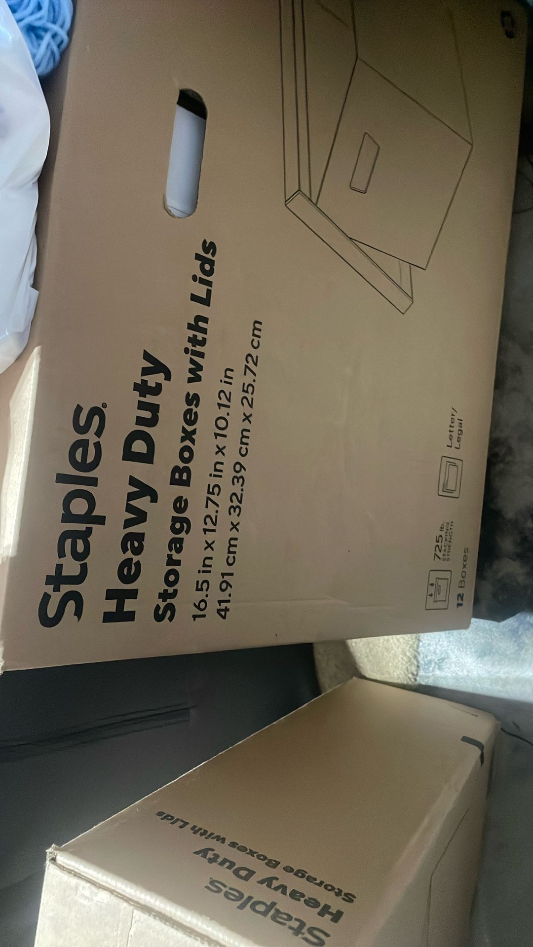 Staples Heavy Duty File Boxes