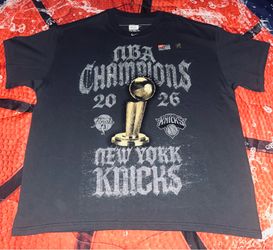 2026 NBA Champions New York Knicks Rinestorr Authentic Locker Room T-Shirt (XXL)