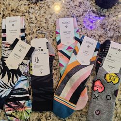 (6) Brand New Pairs of women's Stance Socks