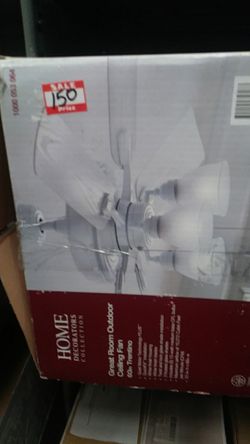 Outdoor white ceiling fan 60in Trentino