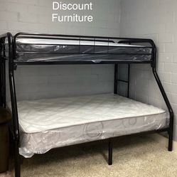 Twin Full Bunk bed With Mattresses NEW