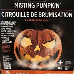 🆕 Halloween Misting Pumpkins . Weighs 1.3 lbs. 9"H x 8 1/2"L x 8 1/2"W.