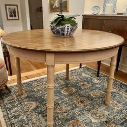 Bamboo Style Dining Table w/ Leaf