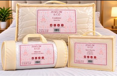 Brand New 7-Piece Queen Bedding Set – Comforter, Sheets & Pillows!