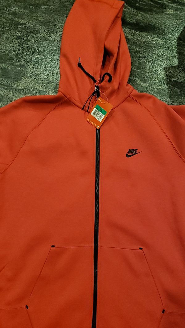 Nike tech fleece (orange/red) sz XL BNWT 559592-665 for Sale in ...
