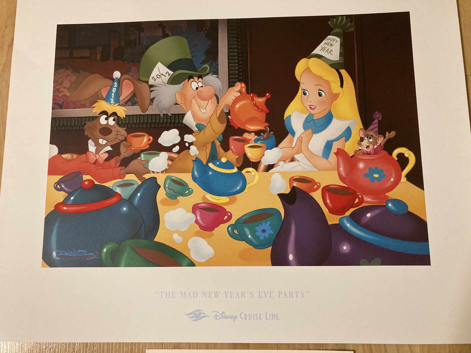 Disney Cruise line - Lithograph with certificate