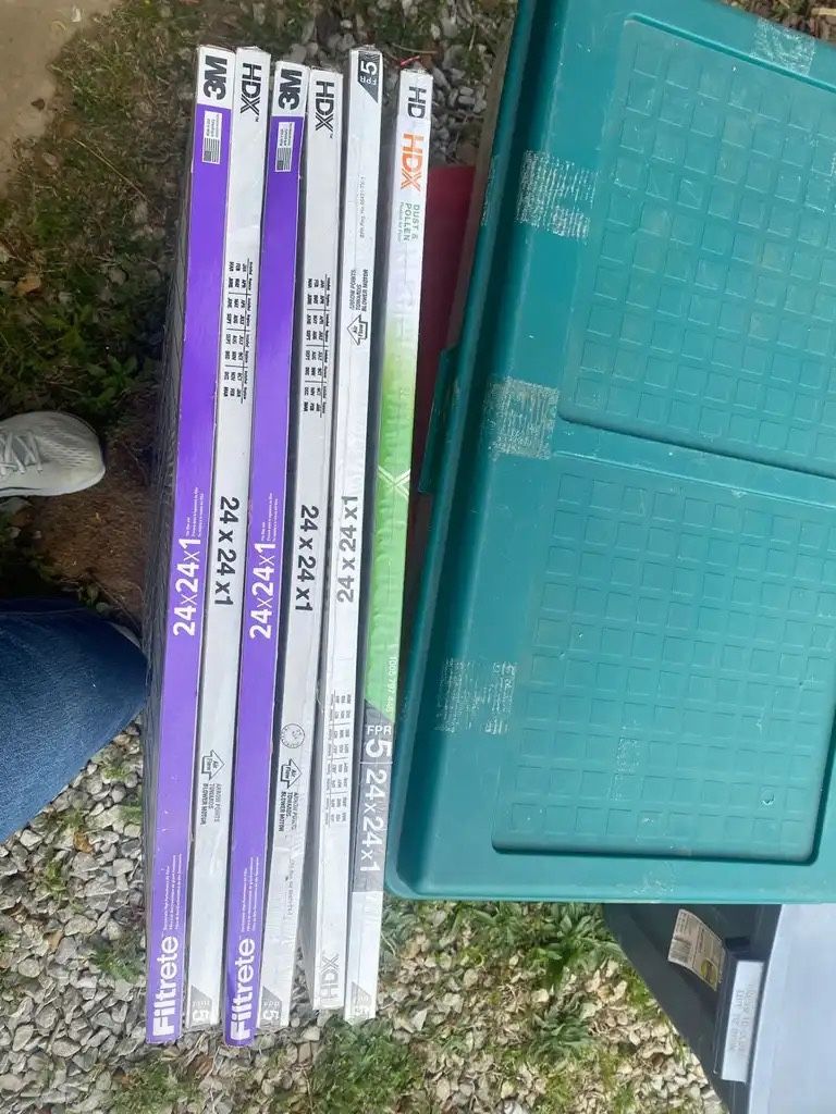 6 New Air Filters. 24x24x1