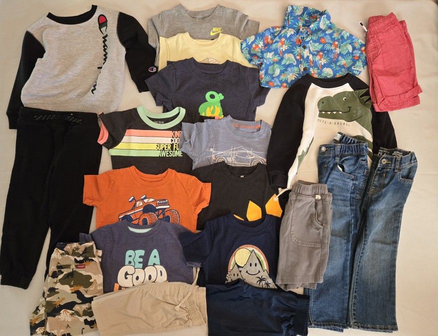 3T Boys Clothing Bundle Summer, Fall, Winter