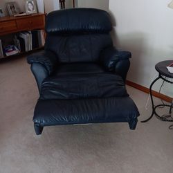 Navy Blue Recliner     By Lane
