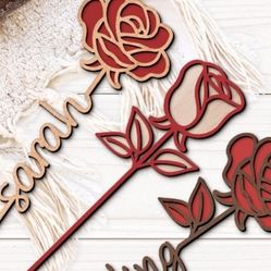 Custom Wooden Roses