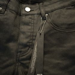 Amiri Leather Jeans