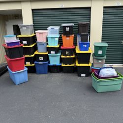 Storage totes and bins