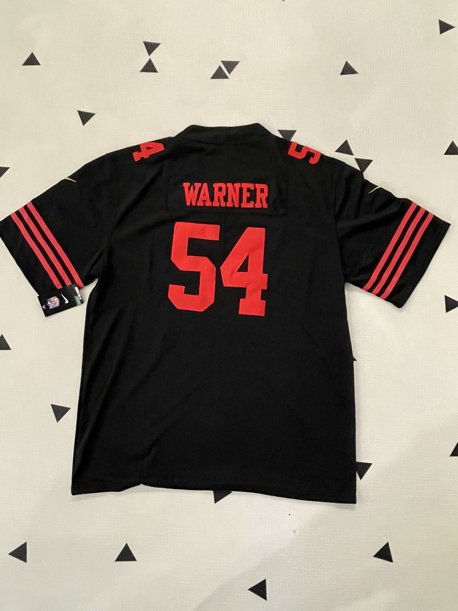 San Francisco 49ers Fred Warner Black Stitched Jersey