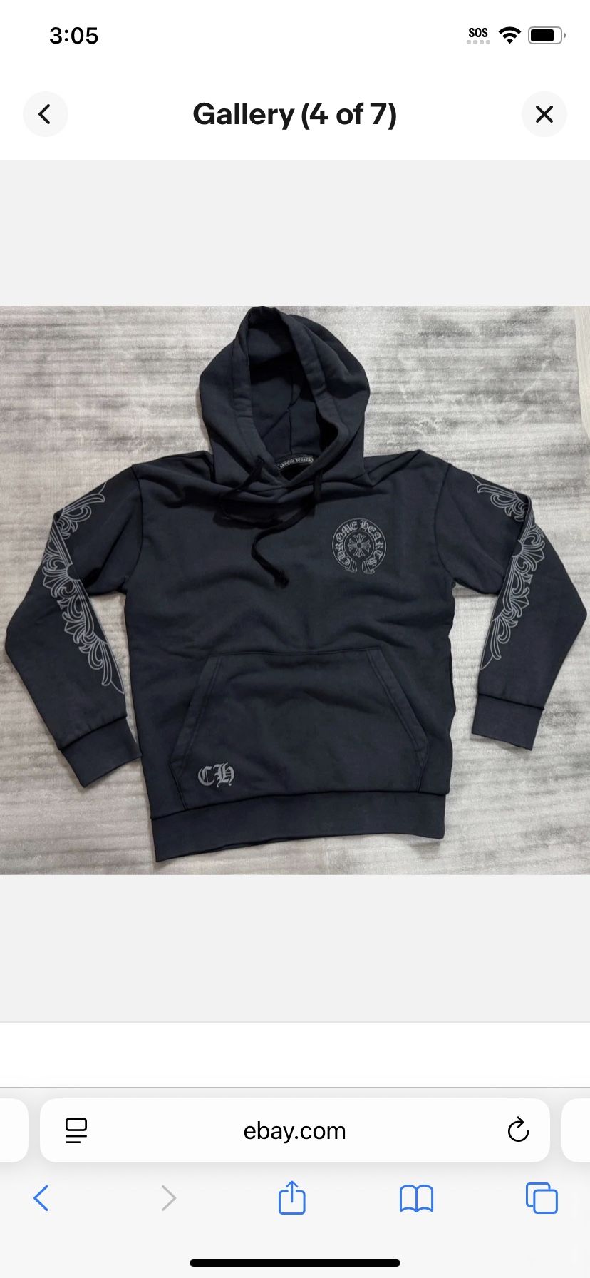 Men’s Chrome Heart Hoodie