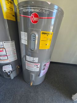 New Water Heater Rheem Performance Plus