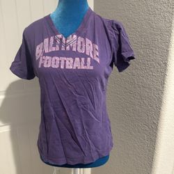 Women’s Baltimore Football “Flacco 5” Purple Graphic Tee