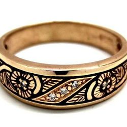 Mens Diamond/10K Fashion Ring