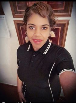 Women's Size L Black And White Collared Polo Golf Athletic Shirt