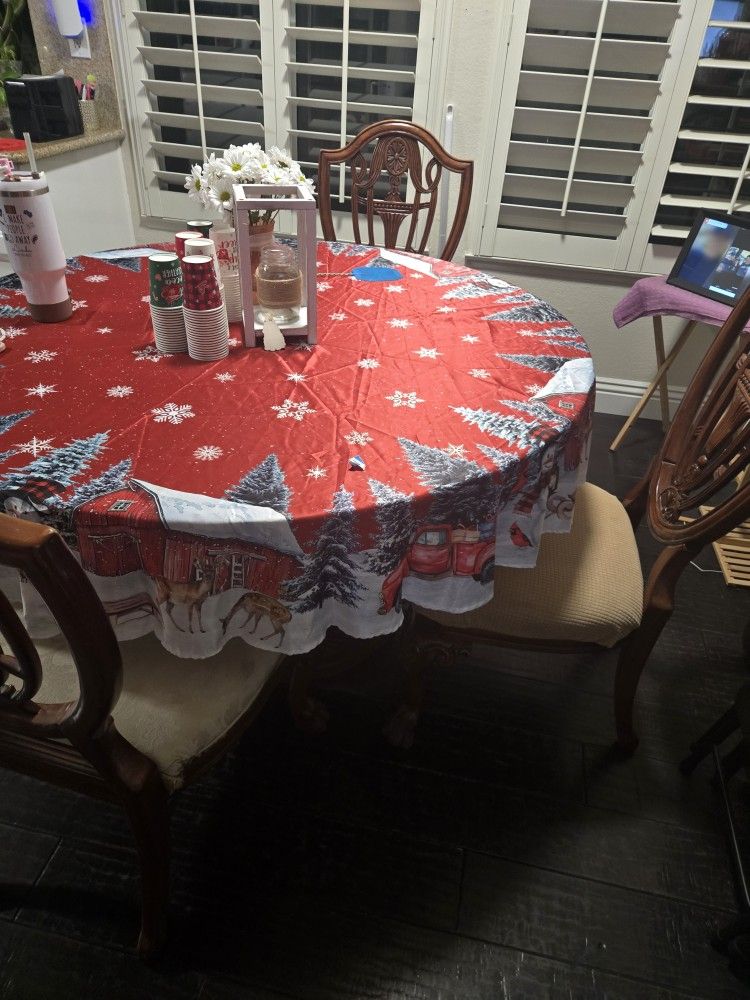 dining table and chairs