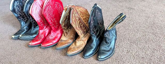 Kids Cowboy Boots (Botas de Niños) - 4 Pairs, Leather (Size not available)